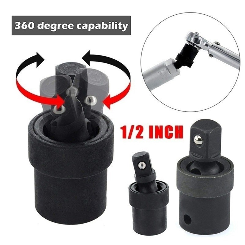 Pneumatic Impact Wrench - 1/3PCS 360 Graden Draaibare Knuckle Joint
