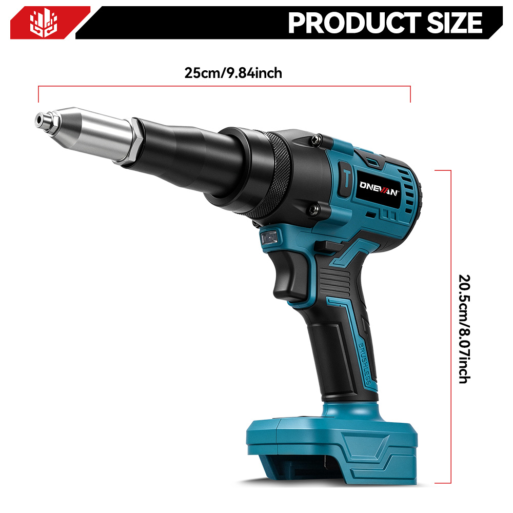 ONEVAN 1200W Borstelloze Elekt - Rivet Gun Air recensie en prijs