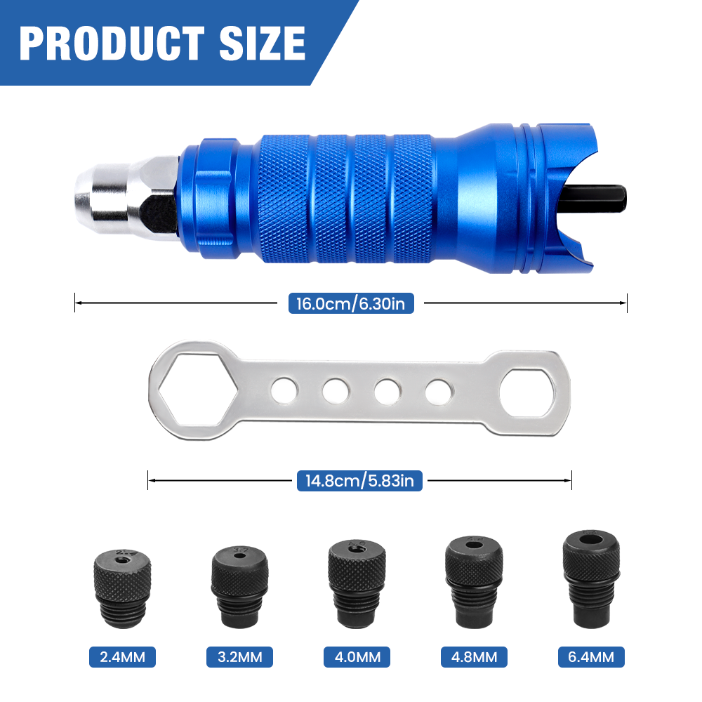 Popnagelpistool, 2,4 mm 3,2 mm - Rivet Gun Air recensie en prijs